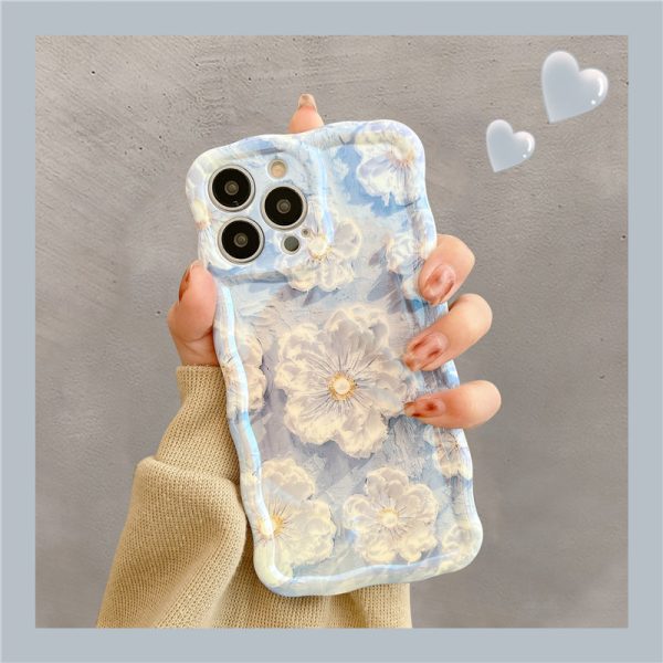 1665-Pattern2.jpg French Vintage Oil Painting Flowers iPhone Case