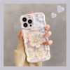 1665-Pattern7.jpg French Vintage Oil Painting Flowers iPhone Case