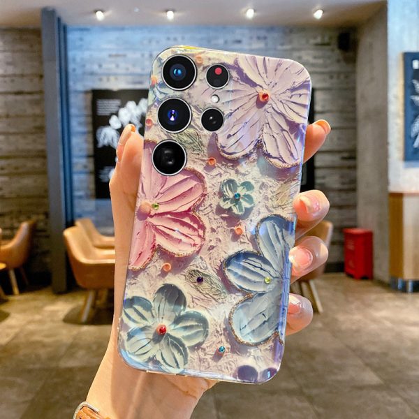1677-Pink-Samsung_87d2db16-061e-4773-862c-c313676debe7.jpg INS Hot Oil Painting Flower Galaxy/iPhone Case