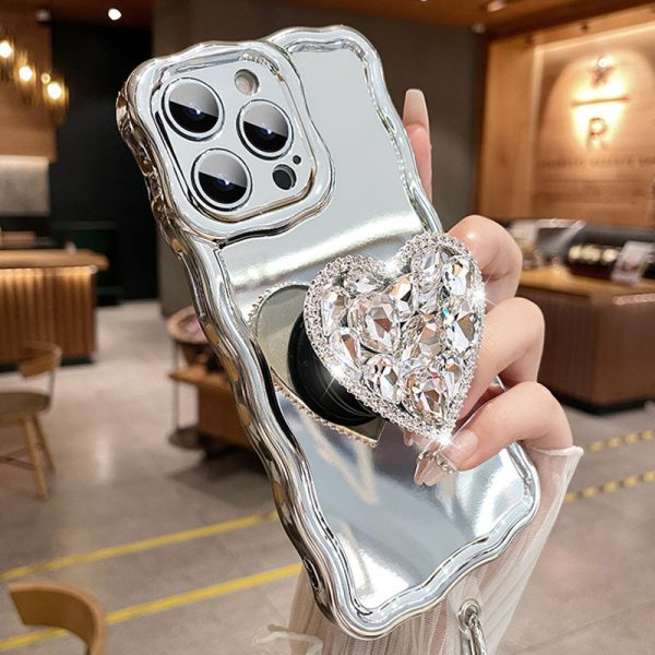 1_6d5637b4-b29d-4e1c-97ed-a8fc11615c39.jpg Silver Heart Rhinestone Stand iPhone Case