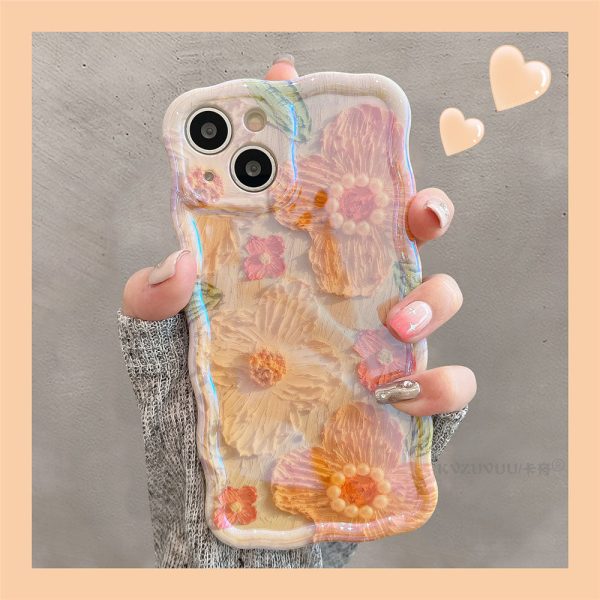 1_f5defdd2-81bb-4a9d-8772-8d54557fcca5.jpg Luxury Pearl Oil Painting Flower iPhone Case