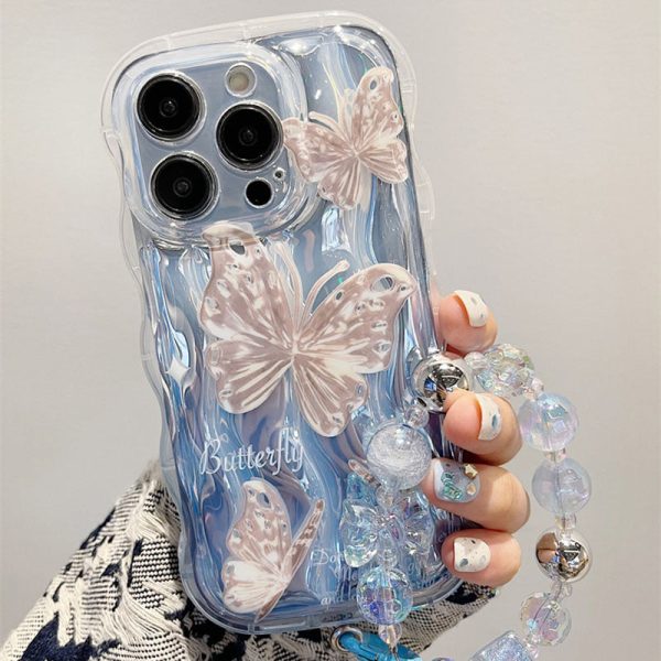 Wavy Fairy Butterfly Chain iPhone Case