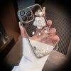 2_3.jpg Luxury Camellia Transparent iPhone case with Lens Film