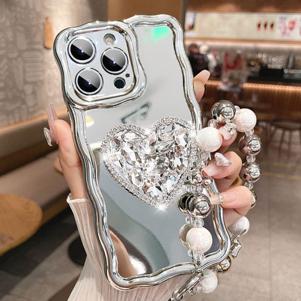 2_79737fc0-7b67-4c6b-bea3-1d8a429c1390.jpg Silver Heart Rhinestone Stand iPhone Case