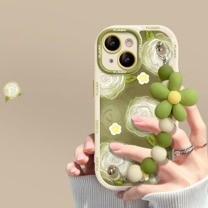 New Green Rose Bracelet iPhone Case