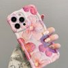 Luxurious Oil Painting Pink Rose Flower iPhone Case