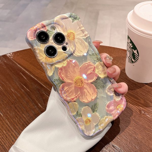 3_a266358f-4b9f-4921-9391-883167308360.jpg Gentle Oil Painting Flower iPhone Case
