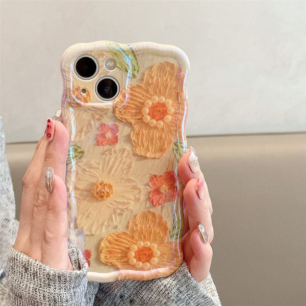 4_9d5302d5-af95-4514-acfe-0205b0888f57.jpg Luxury Pearl Oil Painting Flower iPhone Case