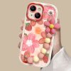 Oil Painting Strawberry Flower Bracelet iPhone Case