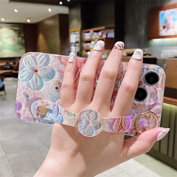5_541bd3ae-06c7-4738-81c7-f781c75da62d.jpg Oil Painting Flower Wristband Holder iPhone Case