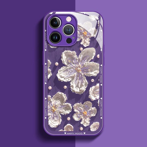 5_9d76a918-a25f-41a7-a76c-47a1a9642d42.jpg Oil Painting Flower iPhone Case