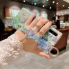 IMG_4762_20220522-191859.jpg Purple Oil Painting Flower Wristband Holder With Lanyard Galaxy Phone Case