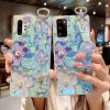 IMG_5161_20220523-142909.jpg Purple Oil Painting Flower Wristband Holder With Lanyard Galaxy Phone Case