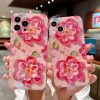 Oil Painting Pink Flower iPhone Case