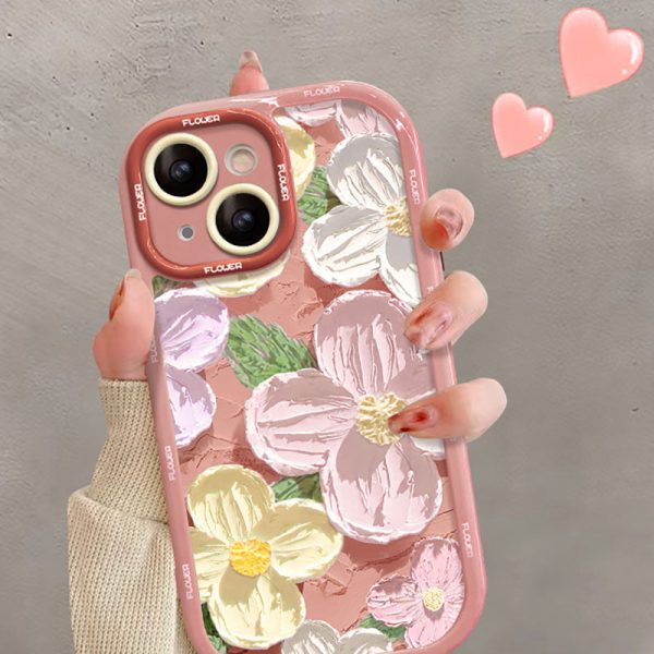 O1CN010A2z5C2C9uTH0VcOq__2213055108432_c313e36e-9de7-4f34-bca2-d9332b4ab329.jpg Oil Painting Flower iPhone Cream Case