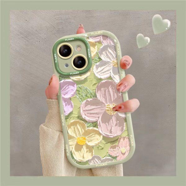 O1CN01HRnFzn2C9uTI7xgf6__0-item_pic_1a0e9ce4-b127-4a72-b0de-9844da37f625.jpg Oil Painting Flower iPhone Cream Case