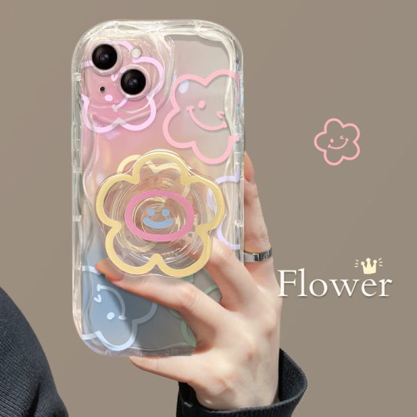 O1CN01b7vgS51Nky5xPVMpG__3208331609.jpg Ins Hot Smiling Face Flower Holder iPhone Case
