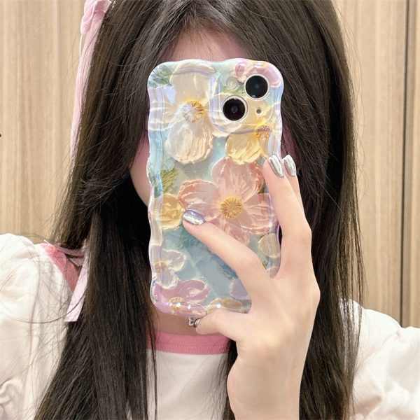a_64e1359e-0313-494b-ac4c-b95be7541f83.jpg Three-dimensional Oil Painting Flower iPhone Case