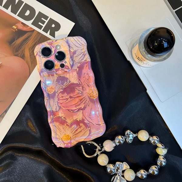 c_f37b7272-7f25-4c42-a1f4-adc87b689d79.jpg Oil Painting Flower Bracelet iPhone Case
