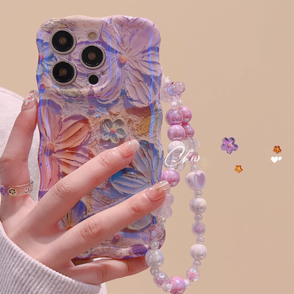 d_9fb6c309-6e8f-4ba2-851c-f2dfe3bd198a.png High Quality Blue Light Flower iPhone Case With Lanyard