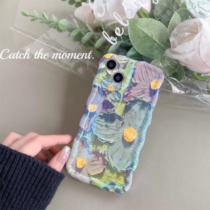 g_8e4a50c0-171b-420a-8f2d-baadde8ee260.png Oil Painting Flower Bracelet iPhone Case